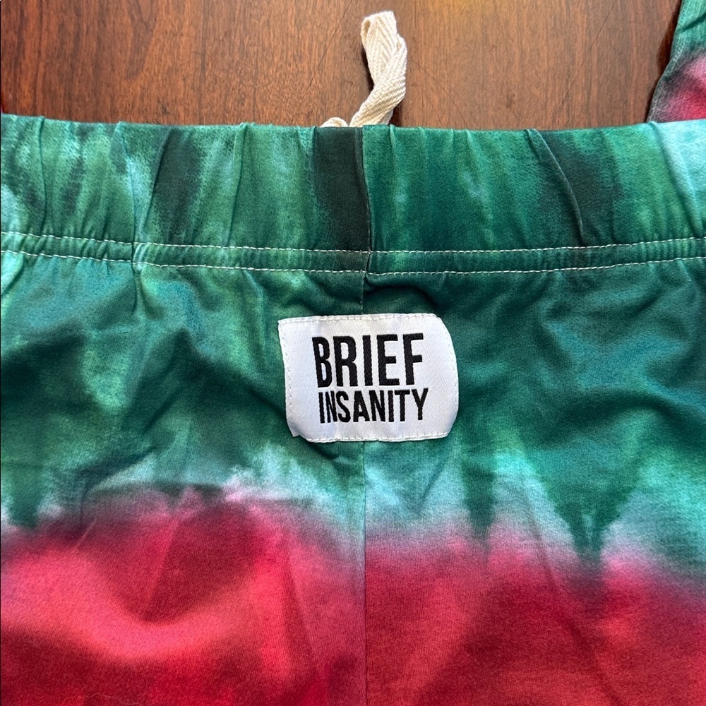 Brief Insanity Tie-Dye Joggers In Red And Green — image 4 of 8